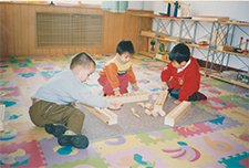 Learning tools and materials prepared for children