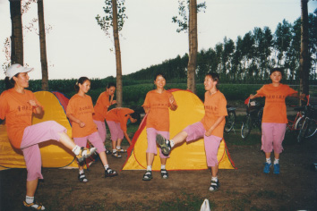 A joyful moment during the trip