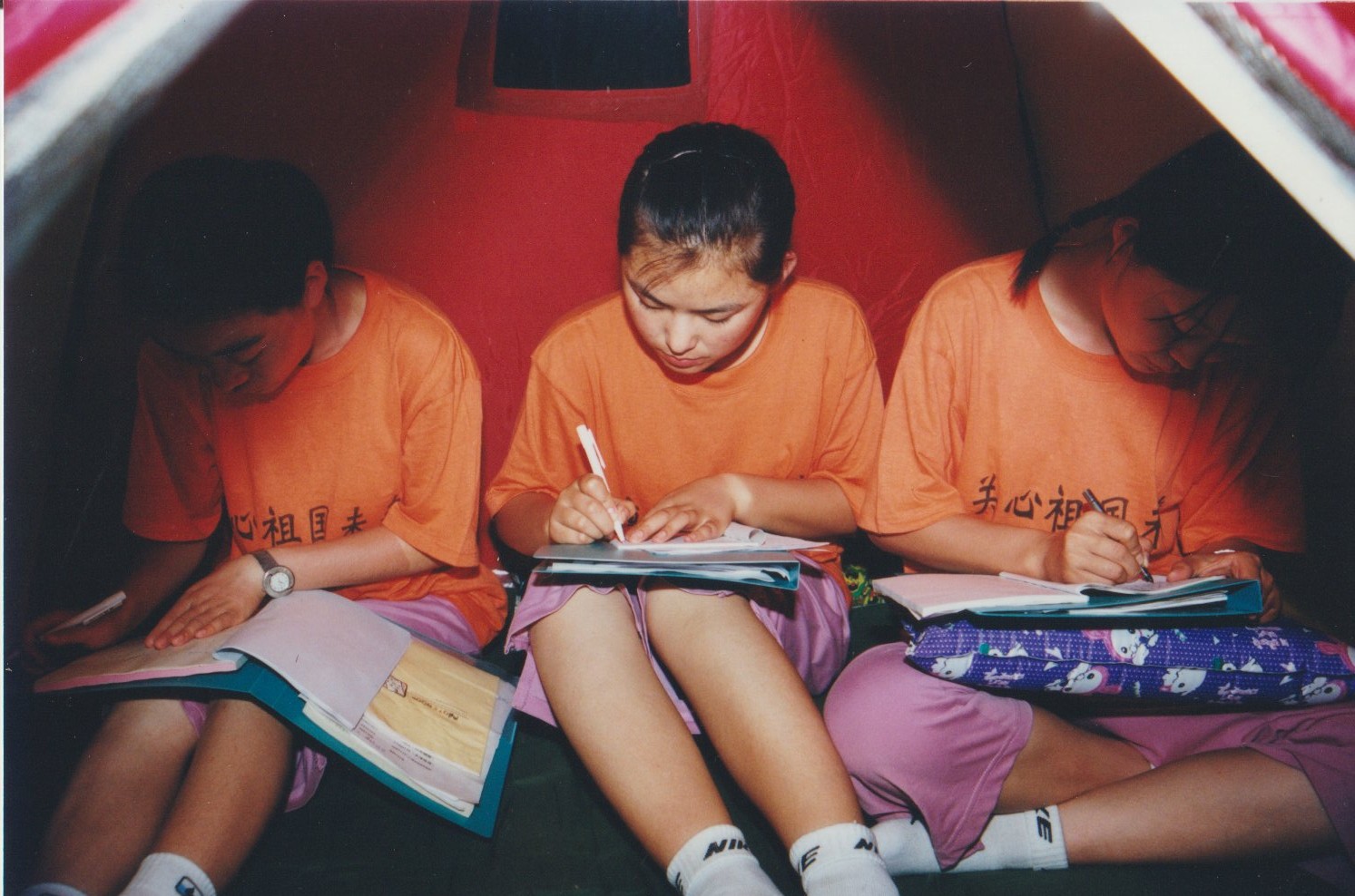 A quiet reflection moment during the journey