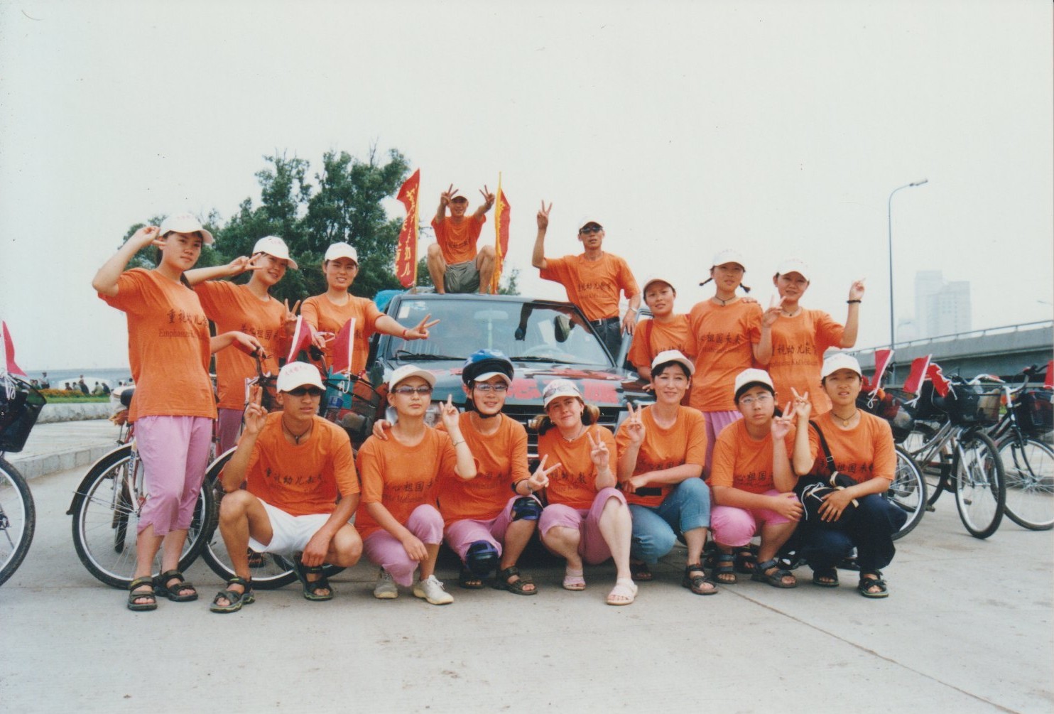 The team together during the journey