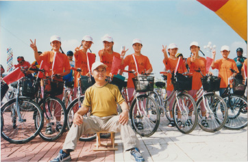 Group photo from the Yan’an bicycle journey